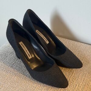 Manolo Blahnik Dark Gray Heels
